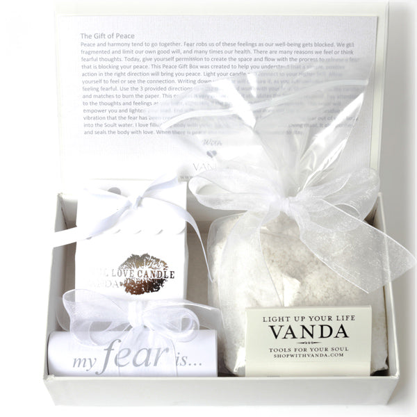 Gift of Peace Box To Guide You To Release Your Fearful Thoughts and Open Your Heart Peace.