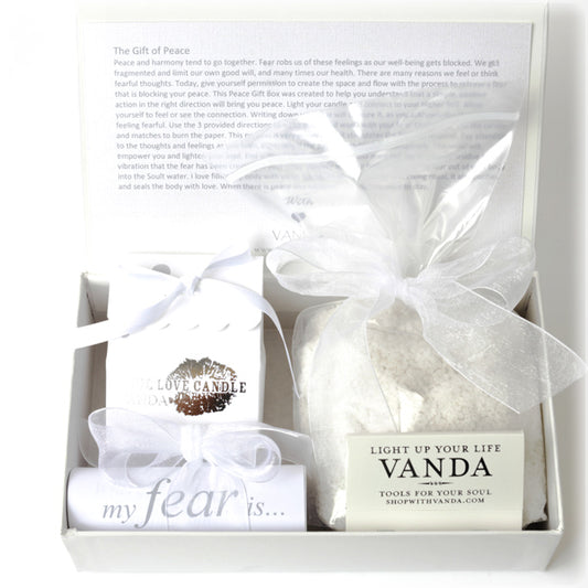 Gift of Peace Box To Guide You To Release Your Fearful Thoughts and Open Your Heart Peace.