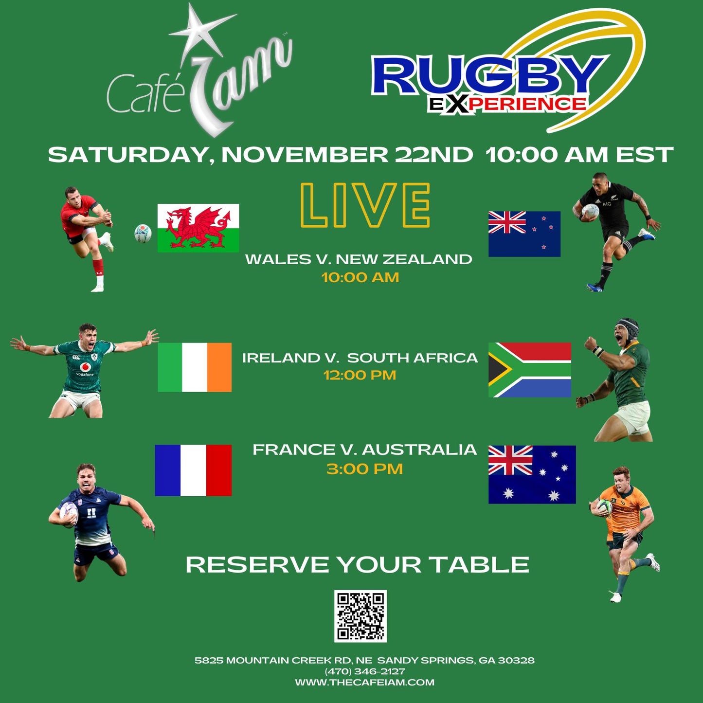 RUGBYX SA v. IRELAND ~ LIVE Rugby Event