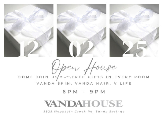 VANDAHOUSE Open House ~ Tuesday, December 2nd ~ 6 PM - 9 PM