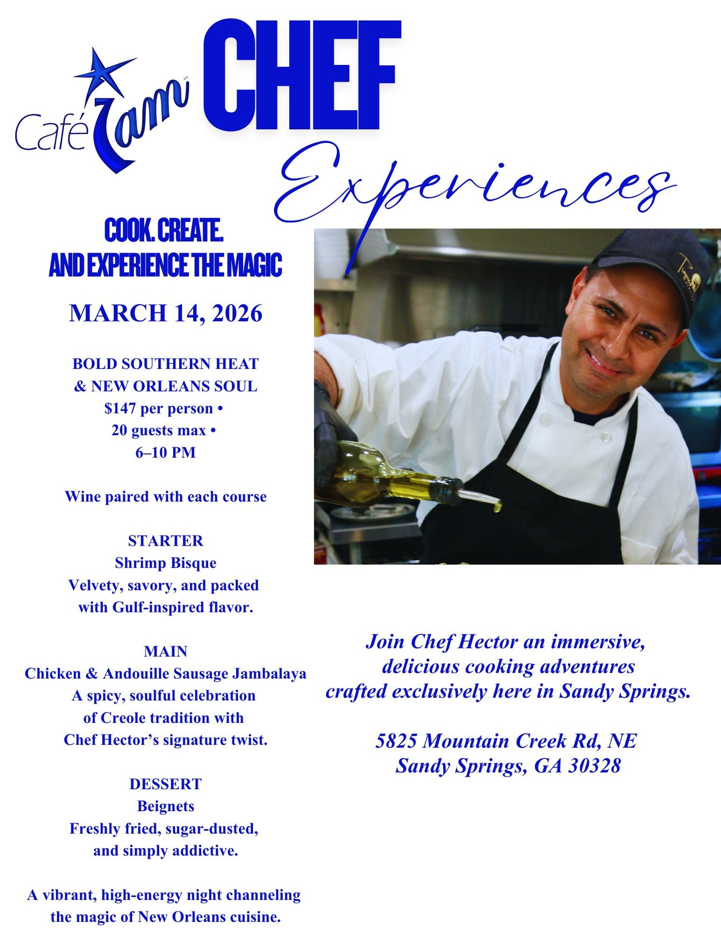 Chef Experience ~ March 14th